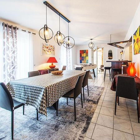 La Coquette ! Maison Au Coeur De La Bresse Avec Veranda Barbecue Garage Baby-Foot Et Barre De Son Bagian luar foto